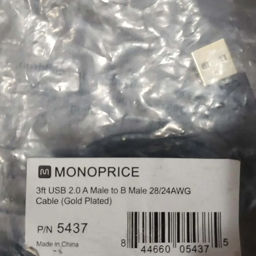 Monoprice new 3ft